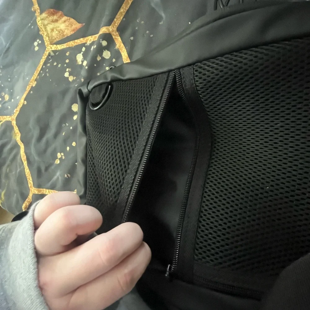 Black Backpack with USB Charging Port